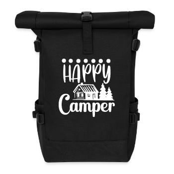 Hiking Hikers Camping funny saying - Roll Top Backpack - black - Front