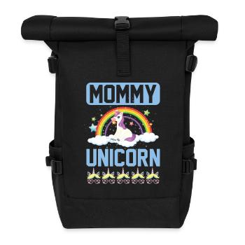 Mama Einhorn Licorne - Sac à dos roll top - noir - Devant