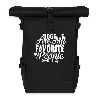 Les chiens sont mes personnes préférées - Sac à dos roll top - noir - Devant