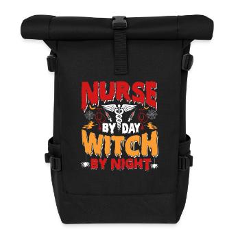 Nurse by day Witch by night - Roll Top Backpack - black - Front