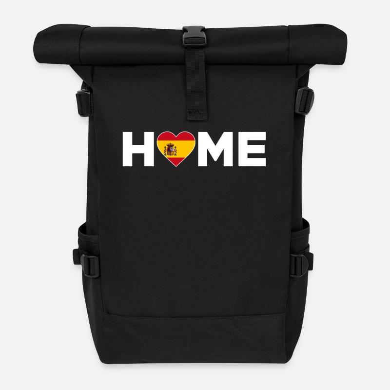 Spanien Heimat Spanien Flagge Spanien Liebe - Rolltop Rucksack - Schwarz
