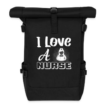 Ich liebe eine Krankenschwester - Rolltop Rucksack - Schwarz - Vorne