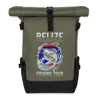 Angeltour Belize - Rolltop Rucksack - Olive/Schwarz - Vorne
