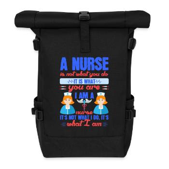 Gesundheit und Krankenpflegerin - Rolltop Rucksack - Schwarz - Vorne