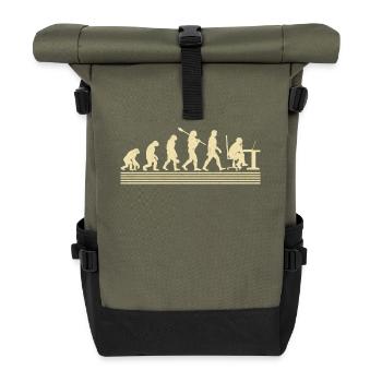 Development of web developers - Roll Top Backpack - olive/black - Front