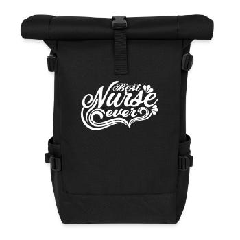Best Nurse Ever - Roll Top Backpack - black - Front