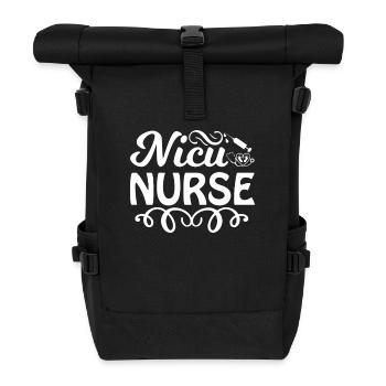 Infirmière à l’USIN - Sac à dos roll top - noir - Devant