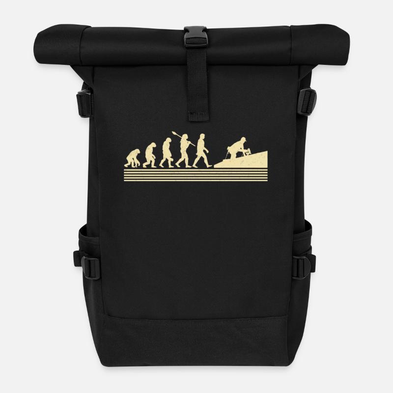 Évolution du couvreur - Sac à dos roll top - noir