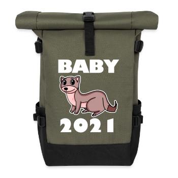 Corps de bébé 2021 - Sac à dos roll top - olive/noir - Devant