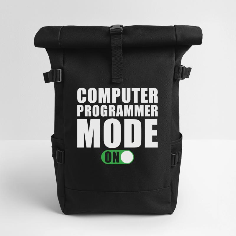 Mode programmeur informatique activé Sac à dos roll top
