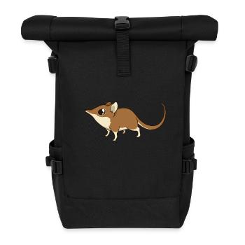 Kawaii Rüsselspringer - Rolltop Rucksack - Schwarz - Vorne