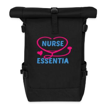 NURSE Nurse - Roll Top Backpack - black - Front