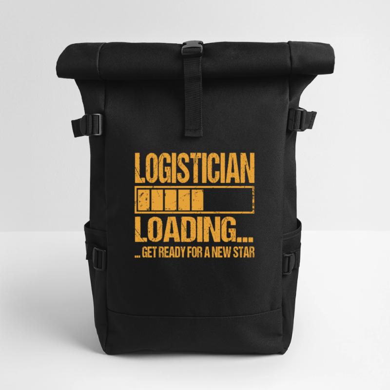 Logistician loading Logistician Training Roll Top Backpack