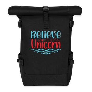 Croyance en la licorne Licorne - Sac à dos roll top - noir - Devant