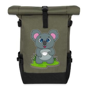 Koala Mug - Sac à dos roll top - olive/noir - Devant
