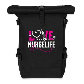 Dear Nurse - Roll Top Backpack - black - Front