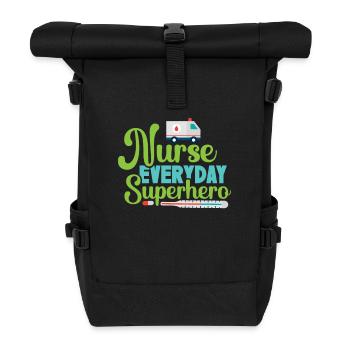 Gesundheit und Krankenpflegerin - Rolltop Rucksack - Schwarz - Vorne