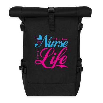 Gesundheit und Krankenpflegerin - Rolltop Rucksack - Schwarz - Vorne