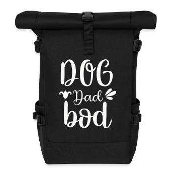 Dog Papa Bod - Roll Top Backpack - black - Front