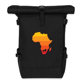 Afrique Lion Zoo Predator King Safari - Sac à dos roll top - noir - Devant