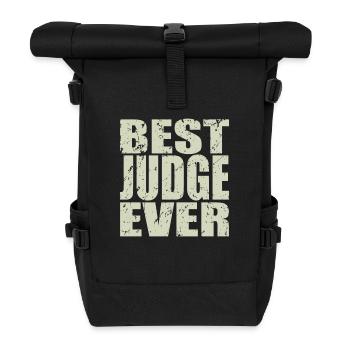Best Judge ever Richter Geschenk - Rolltop Rucksack - Schwarz - Vorne