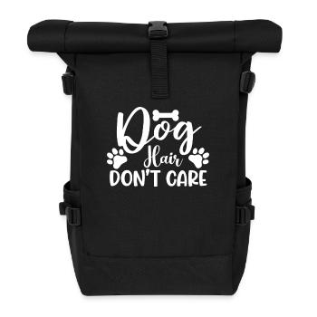Dogs because humans suck - Roll Top Backpack - black - Front