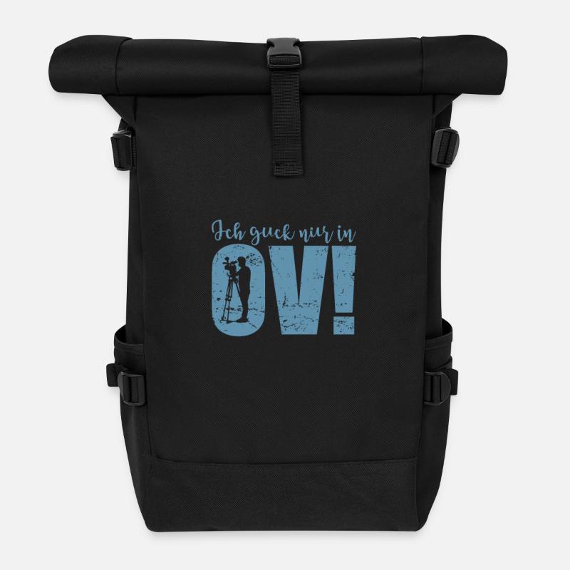 Je ne regarde que des films et des séries en OV! - Sac à dos roll top - noir