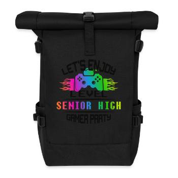 Niveau SENIOR HIGH garder son calme et jouer - Sac à dos roll top - noir - Devant