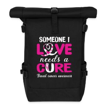 Love and Healing - Roll Top Backpack - black - Front