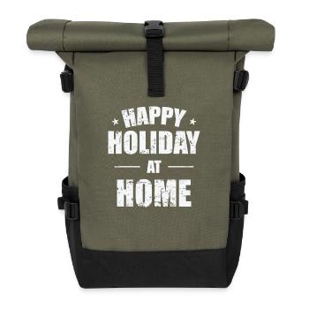 Happy Holiday at Home Holiday Leisure - Roll Top Backpack - olive/black - Front