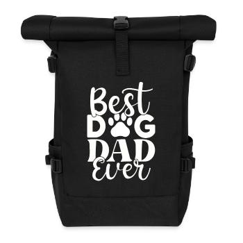 Meilleur papa chien de tous les temps - Sac à dos roll top - noir - Devant