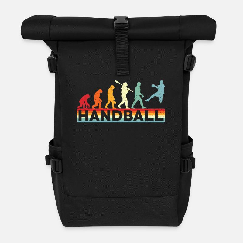 Håndbold Evolution Håndbold - Rulltoppsryggsäck - svart