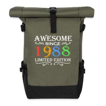 1988 - Born 1988 - Roll Top Backpack - olive/black - Front