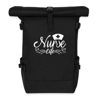 Nurse Life - Roll Top Backpack - black - Front