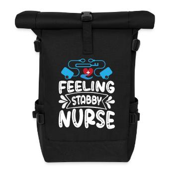 Infirmière épineuse - Sac à dos roll top - noir - Devant