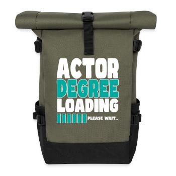 L’acteur invite à la formation - Sac à dos roll top - olive/noir - Devant
