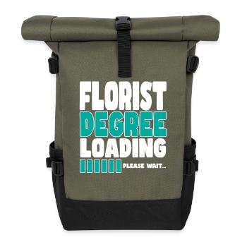 Un fleuriste invite à la formation - Sac à dos roll top - olive/noir - Devant
