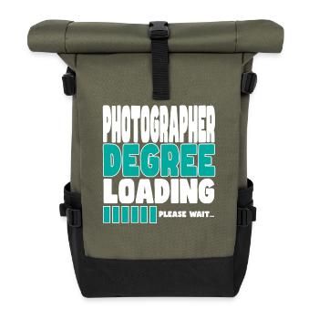Le photographe invite à la formation - Sac à dos roll top - olive/noir - Devant