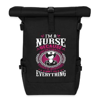 Nurse - Roll Top Backpack - black - Front