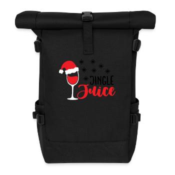 Ugly Christmas Jingle Juice Sprüche - Rolltop Rucksack - Schwarz - Vorne