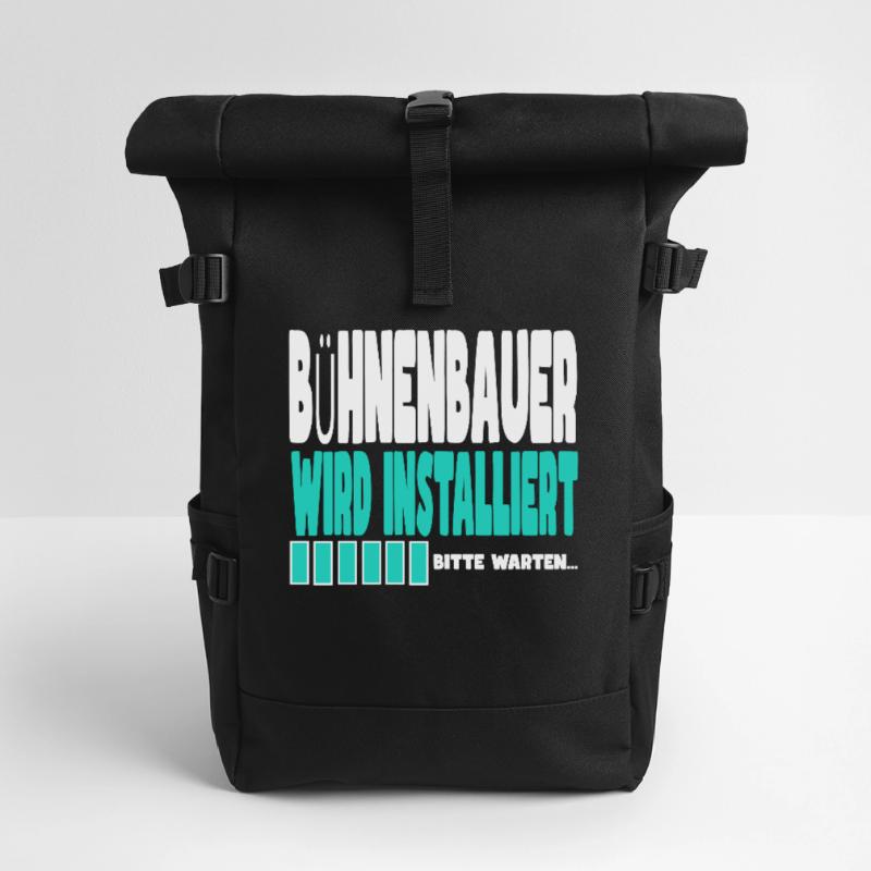 Busfahrer wird installiert Rolltop Rucksack