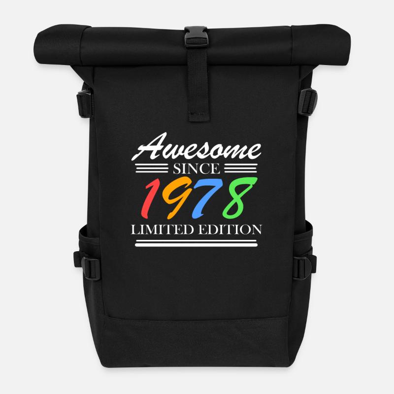 1978 - Fantastique depuis 1978 - Né en 1978 - Sac à dos roll top - noir