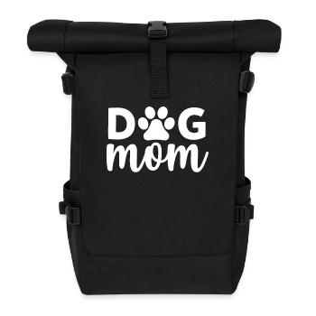 Maman chien - Sac à dos roll top - noir - Devant