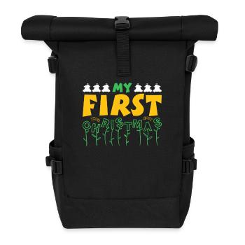 My first Christmas Christmas season - Roll Top Backpack - black - Front
