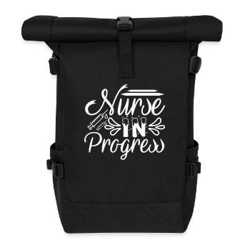 Nurse in Progress - Roll Top Backpack - black - Front
