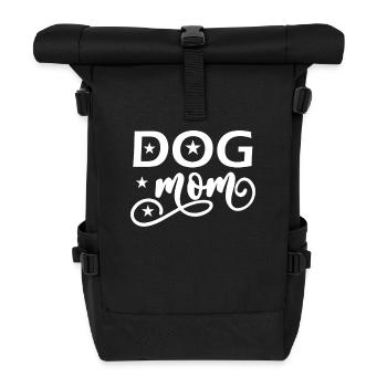 Maman chien - Sac à dos roll top - noir - Devant