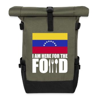 Venezuela holiday trip souvenir - Roll Top Backpack - olive/black - Front