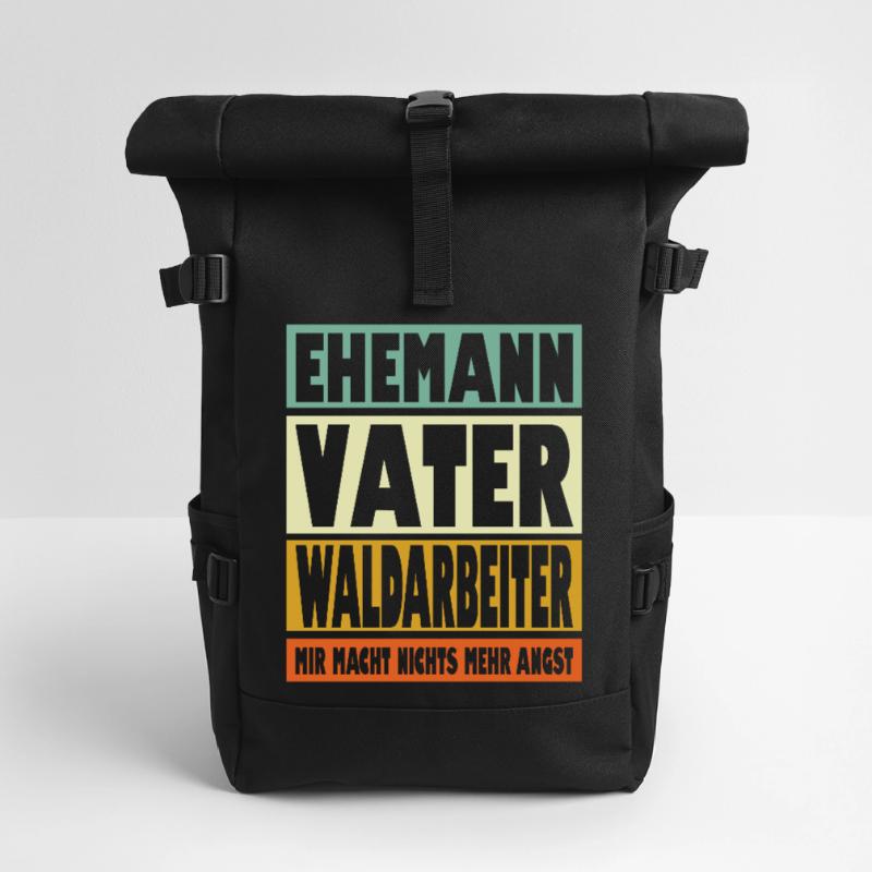 Waldarbeiter Vater Ehemann Held Rolltop Rucksack