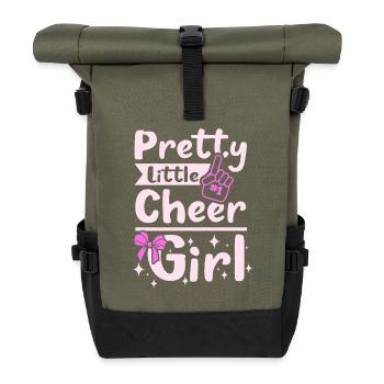Pretty little cheer girl - Roll Top Backpack - olive/black - Front