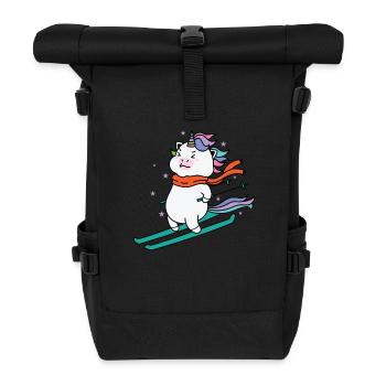 Licorne ski Créature mythique Sports - Sac à dos roll top - noir - Devant